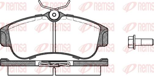 Remsa 0320.00 - Тормозные колодки, дисковые, комплект unicars.by