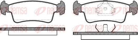 Remsa 0240.00 - Тормозные колодки, дисковые, комплект unicars.by