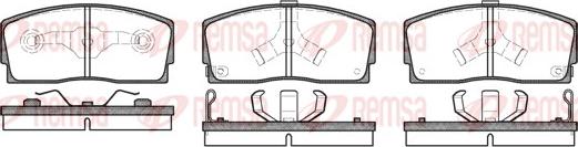 Remsa 0254.02 - Тормозные колодки, дисковые, комплект unicars.by