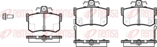 Remsa 0251.12 - Тормозные колодки, дисковые, комплект unicars.by