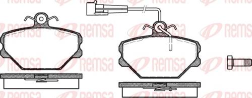 Remsa 0264.02 - Тормозные колодки, дисковые, комплект unicars.by