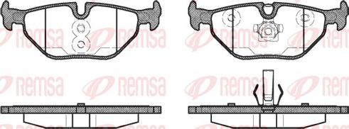 Remsa 0265.40 - Тормозные колодки, дисковые, комплект unicars.by