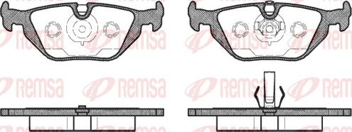 Remsa 0265.50 - Тормозные колодки, дисковые, комплект unicars.by