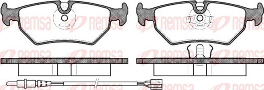 Remsa 0265.32 - Тормозные колодки, дисковые, комплект unicars.by