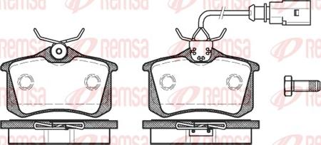 Remsa 0263.51 - Тормозные колодки, дисковые, комплект unicars.by