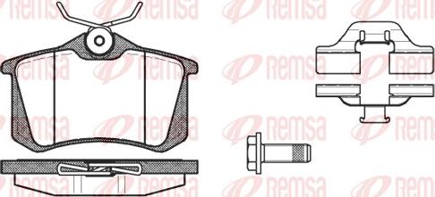 Remsa 0263.03 - Тормозные колодки, дисковые, комплект unicars.by