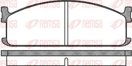 Remsa 0204.00 - Тормозные колодки, дисковые, комплект unicars.by