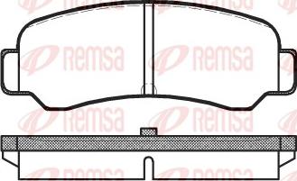 Remsa 0200.00 - Тормозные колодки, дисковые, комплект unicars.by