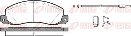 Remsa 0202.02 - Тормозные колодки, дисковые, комплект unicars.by