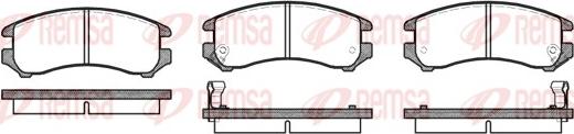 Remsa 0219.02 - Тормозные колодки, дисковые, комплект unicars.by