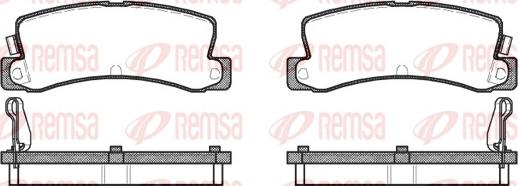 Remsa 0214.04 - Тормозные колодки, дисковые, комплект unicars.by