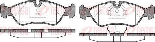 Remsa 0286.30 - Тормозные колодки, дисковые, комплект unicars.by