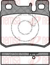 Remsa 0282.20 - Тормозные колодки, дисковые, комплект unicars.by