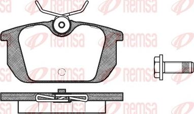 Remsa 0231.00 - Тормозные колодки, дисковые, комплект unicars.by