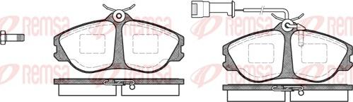 Remsa 0276.02 - Тормозные колодки, дисковые, комплект unicars.by