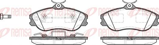 Remsa 0276.20 - Тормозные колодки, дисковые, комплект unicars.by