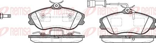 Remsa 0276.22 - Тормозные колодки, дисковые, комплект unicars.by