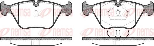 Remsa 0270.40 - Тормозные колодки, дисковые, комплект unicars.by