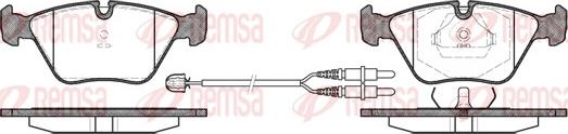 Remsa 0270.22 - Тормозные колодки, дисковые, комплект unicars.by