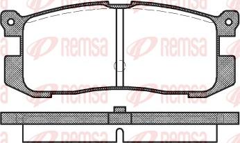 Remsa 0272.00 - Тормозные колодки, дисковые, комплект unicars.by