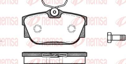 Remsa 0767.00 - Тормозные колодки, дисковые, комплект unicars.by