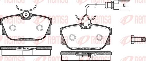 Remsa 0767.01 - Тормозные колодки, дисковые, комплект unicars.by