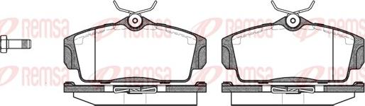 Remsa 0704.00 - Тормозные колодки, дисковые, комплект unicars.by