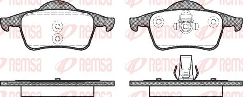 Remsa 0714.00 - Тормозные колодки, дисковые, комплект unicars.by