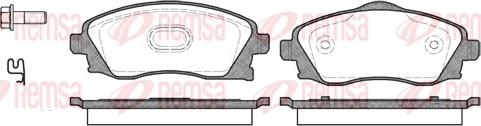 Remsa 0774.02 - Тормозные колодки, дисковые, комплект unicars.by