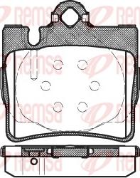 Remsa 0770.00 - Тормозные колодки, дисковые, комплект unicars.by