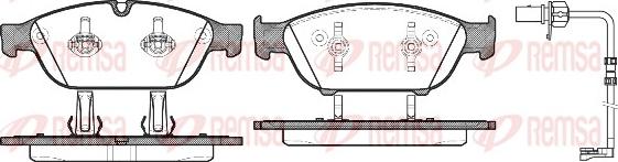 Remsa 1441.12 - Тормозные колодки, дисковые, комплект unicars.by