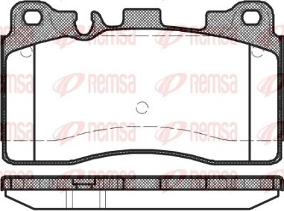 Remsa 1454.00 - Тормозные колодки, дисковые, комплект unicars.by