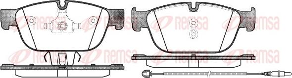 Remsa 1451.01 - Тормозные колодки, дисковые, комплект unicars.by