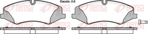 Remsa 1409.00 - Тормозные колодки, дисковые, комплект unicars.by