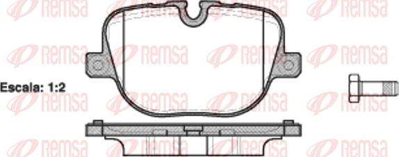 Remsa 1408.00 - Тормозные колодки, дисковые, комплект unicars.by