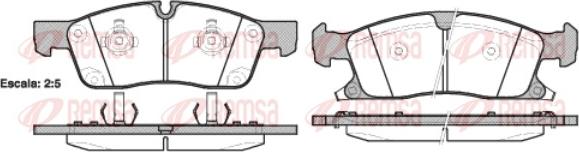 Remsa 1430.02 - Тормозные колодки, дисковые, комплект unicars.by