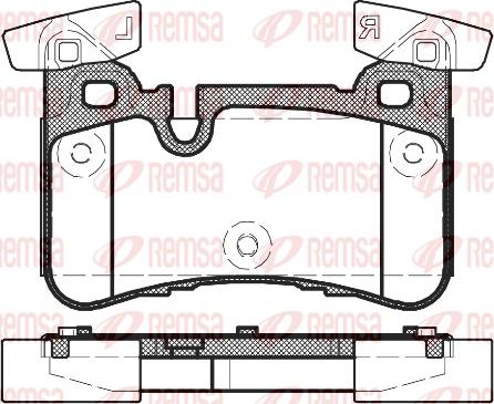 Remsa 1429.00 - Тормозные колодки, дисковые, комплект unicars.by