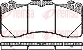 Remsa 1425.10 - Тормозные колодки, дисковые, комплект unicars.by