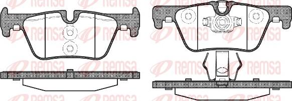 Remsa 1476.00 - Тормозные колодки, дисковые, комплект unicars.by