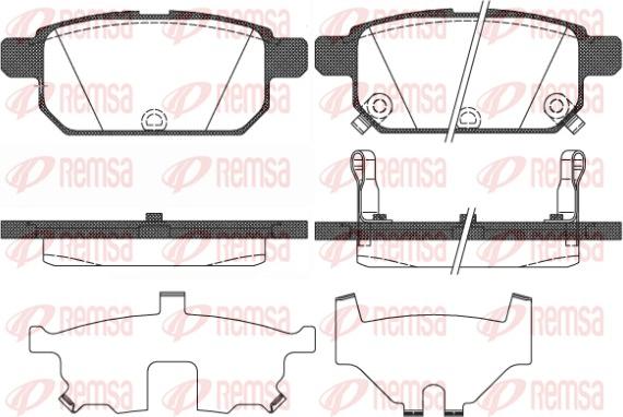 Remsa 1471.02 - Тормозные колодки, дисковые, комплект unicars.by