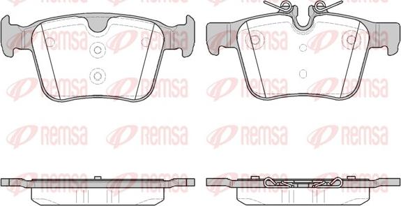 Remsa 1516.40 - Тормозные колодки, дисковые, комплект unicars.by