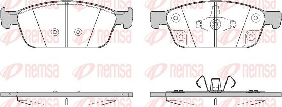 Remsa 1510.50 - Тормозные колодки, дисковые, комплект unicars.by