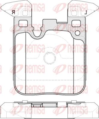 Remsa 1539.00 - Тормозные колодки, дисковые, комплект unicars.by