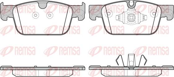 Remsa 1692.10 - Тормозные колодки, дисковые, комплект unicars.by