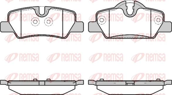 Remsa 1600.00 - Тормозные колодки, дисковые, комплект unicars.by