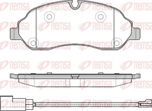 Remsa 1602.02 - Тормозные колодки, дисковые, комплект unicars.by