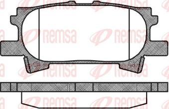 Remsa 1040.00 - Тормозные колодки, дисковые, комплект unicars.by