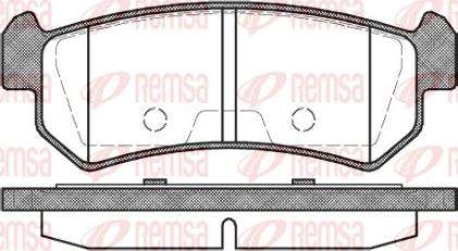 Remsa 1048.00 - Тормозные колодки, дисковые, комплект unicars.by