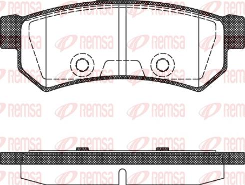 Remsa 1048.10 - Тормозные колодки, дисковые, комплект unicars.by