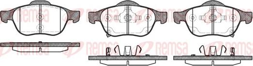 Remsa 1054.02 - Тормозные колодки, дисковые, комплект unicars.by